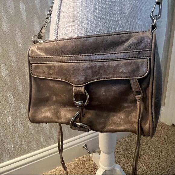 Distressed Leather Rebecca Minkoff Crossbody - Picture 5 of 7